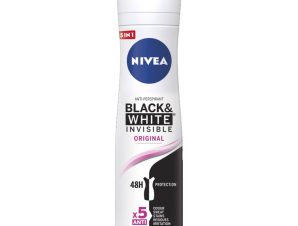 Nivea Deo Black & White Clear Invisible Spray Γυναικείο Αποσμητικό Κατά των Λευκών Σημαδιών 150ml