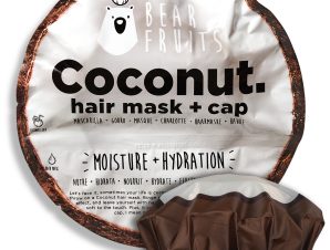 Bear Fruits Coconut Moisture & Hydration Hair Mask Μάσκα Μαλλιών για Φυσική Υγρασία & Ενυδάτωση 20ml & Σκουφάκι Εφαρμογής 1 Τεμάχιο